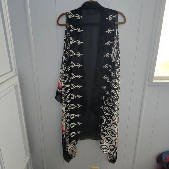 SAX Open Front Vest – Boho, Festival, Kimono Style, Southwestern Print - Picture 6 of 6